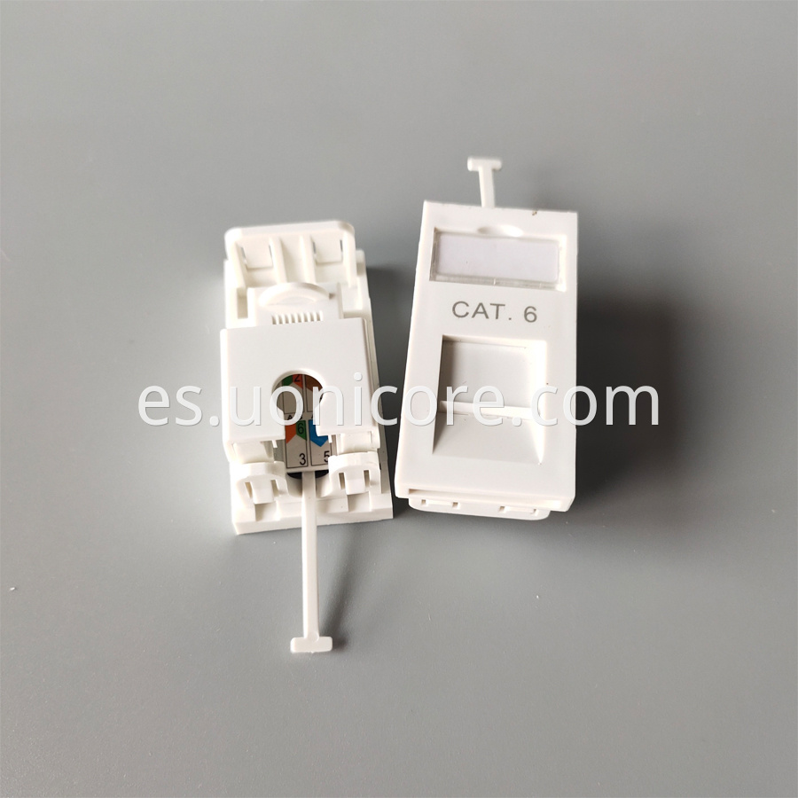 RJ45 cat6 Module faceplate 25x50